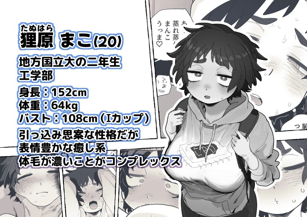 「工学部の狸原さん」でんきねこ