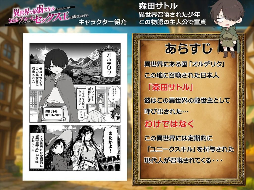 異世界で最弱スキルしかもらえなかった俺、SSSレアカードを手に入れたのでセックス王を目指すことにする。（<a href="https://electron-comic.com/circle/comic%e3%82%a2%e3%82%a4%e3%83%ab/">COMICアイル</a>）