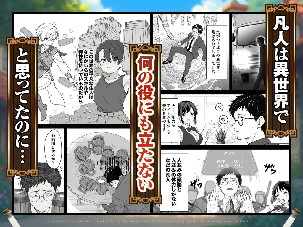 「異世界転生したら毎日射精できるというだけで激レア能力者認定された件」COMICアイル